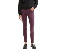 TOM TAILOR Denim 1043333 NELA Extra Skinny Jeans, 36277 - Dark Wine Red Coated, 26W x 30L Donna