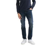 TOM TAILOR Denim 1043795 Aedan Straight Jeans, 10172 - Mid Stone Blue Black Denim, 34W x 36L Uomo