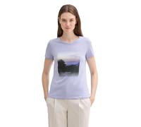 TOM TAILOR Denim 1043928 T-Shirt, 12373-Soft Lilac, L Donna
