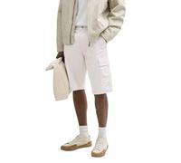 TOM TAILOR Denim 1044841 Bermuda Shorts, 15277-Chalk Grey, S Uomo