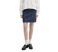TOM TAILOR Denim 1045501 Mini Gonna, 10114 - Clean Dark Stone Blue Denim, M Donna