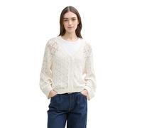 TOM TAILOR Denim 1046676 Cardigan, 10332-off White, M Donna
