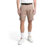 TOM TAILOR Denim 1051937 Bermuda Shorts, 39551-Struttura in Twill Beige, M Uomo