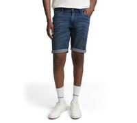 TOM TAILOR Denim Bermuda Uomo Jeans Pantaloncini, 10128 - Overdyed Blue Denim, L