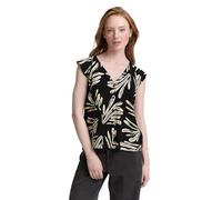 TOM TAILOR Denim Camicetta Donna, 37993 - Abstract Black Beige Print, S