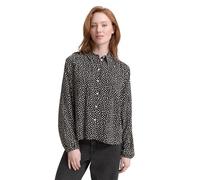 TOM TAILOR Denim Camicetta Donna, 38411 - Stampa a Pois in Bianco e Nero, M