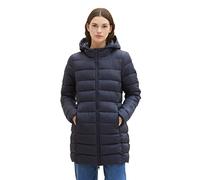 Tom Tailor Denim Cappotto trapuntato leggero da donna con cappuccio, 10668-cielo capitano blu, M