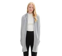 TOM TAILOR Denim Cardigan Donna, 10658 - Modellino Cement Grey mélange, S