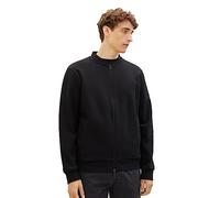 TOM TAILOR Denim Felpa Bomber Uomo, 29999-nero, M