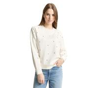 TOM TAILOR Denim Damen-Sweatshirts & Kapuzenpullover Maglia di Tuta, 39490-Embroidery a Forma di Cuore Rosso, XL Donna
