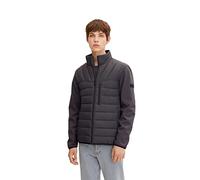 TOM TAILOR Denim Giacca Trapuntata Ibrida, Uomo, Grigio (Coal Grey 29476), L