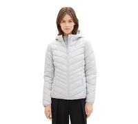 TOM TAILOR Denim Giacca trapuntata leggera da donna con cappuccio, 11074 - Silver Grey, M