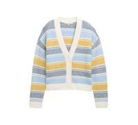 TOM TAILOR DENIM Giacchetta blu chiaro / blu scuro / senape / bianco Donna TOM TAILOR DENIM XL blu chiaro / blu scuro / senape / bianco