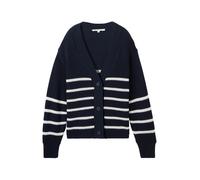 TOM TAILOR DENIM Giacchetta navy / bianco Donna TOM TAILOR DENIM S navy / bianco