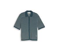 TOM TAILOR DENIM Giacchetta petrolio / bianco Uomo TOM TAILOR DENIM L