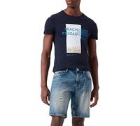 TOM TAILOR Denim Jeans Bermuda Pantaloncini, Uomo, Blu (Destroyed Mid Stone Wash 10285), S
