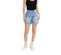 TOM TAILOR Denim Le signore Bermuda Jeans a Vita Alta 1031460, 10118 - Used Light Stone Blue Denim, M