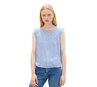 TOM TAILOR Denim Le signore Camicetta 1035708, 32107 - Light Blue Flower Print, S