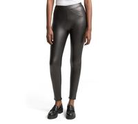 TOM TAILOR Denim Le signore Leggings finta pelle 1027557, 14482 - Deep Black, XS