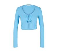 TOM TAILOR Denim Le signore Maglietta a maniche lunghe 1035373, 18395 - Rainy Sky Blue, XL