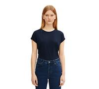 TOM TAILOR Denim Le signore Maglietta basic vestibilità larga 1030942, 10668 - Sky Captain Blue, XL