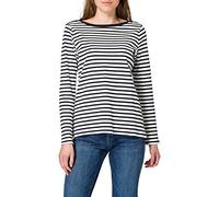 TOM TAILOR Denim Le signore Maniche lunghe a righe 1023950, 25924 - Navy White Stripe, M