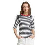 TOM TAILOR Denim 1045410 T-Shirt, 25924-navy White Stripe, L Donna