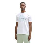 TOM TAILOR Denim Maglietta da Uomo, 10991 - Knit White, M