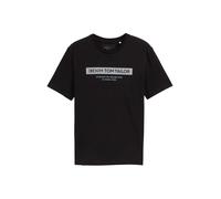 TOM TAILOR Denim Maglietta da Uomo, 14482 - Deep Black, L