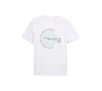 TOM TAILOR DENIM Maglietta verde chiaro / nero / bianco Uomo TOM TAILOR DENIM L