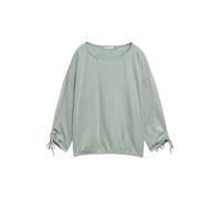 TOM TAILOR DENIM Maglietta verde scuro / bianco Donna TOM TAILOR DENIM L