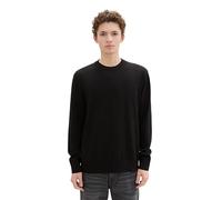 Tom Tailor Basic Crewneck Knit Sweater Nero 2XL Uomo