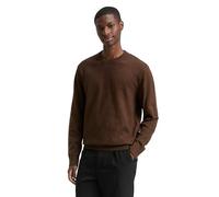 TOM TAILOR Denim Maglione da Uomo in Cotone, 39237 - Mouline Marrone, M