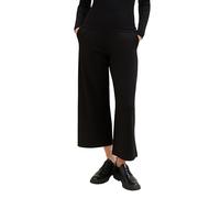 TOM TAILOR Denim Pantaloni da Donna a Vita Alta Culotte, 14482 - Deep Black, M