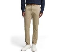 TOM TAILOR Denim Pantaloni Slim Chino da Uomo con Cintura, 38323 - Scanalatura arrosto Marrone, 33W x 32L