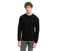 TOM TAILOR Denim Pullover da Uomo, 1049409, 29999-nero, XL, 29999 - Nero, XL