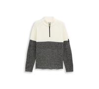 TOM TAILOR DENIM Pullover nero sfumato / bianco Uomo TOM TAILOR DENIM XXL