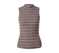 TOM TAILOR DENIM Top cioccolato / bianco Donna - Abbigliamento - Taglie comode - Maglie e top - Top TOM TAILOR DENIM S