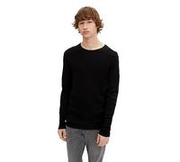 TOM TAILOR Denim Uomini Maglione lavorato a maglia con struttura