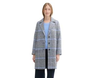 TOM TAILOR Donna 1043673 Cappotto a Quadri, 36217 - Scacchi Blu Navy, XXL