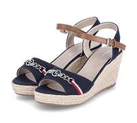 TOM TAILOR Donna 5390105 Sandali con zeppa, blu navy, 37 EU
