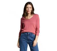 Tom Tailor Front Logo Coin V Neck Sweater Rosa M Donna
