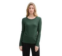 Maglione sottile a maglia per donna TOM TAILOR Basic Stretch con scollo a V