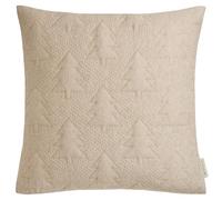 TOM TAILOR Federa per cuscino natalizia Beige - Fodera per cuscino di Natale - Tessuto misto cotone con aspetto in maglia - Cuscino decorativo per divano - Fodera per cuscino decorativa 30x50