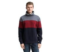 TOM TAILOR Felpa da Uomo, Cabarnet 14155 - Cabarnet Rosso Bordeaux, XL