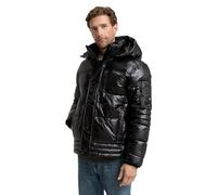 TOM TAILOR Giacca da Uomo 1048485 36459-Shiny Black, L, 36459 - Gioco in Scatola Shiny Black, L