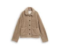 TOM TAILOR Giacca da Donna con Tasche Applicate, 32208 - Soft Taupe Grey, L