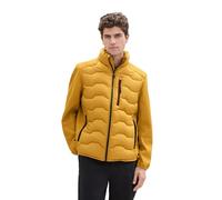 TOM TAILOR Giacca ibrida da da uomo 1041308 con colletto alto, confezione da 1, 35660 - Harvest Yellow, M