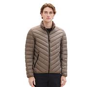 TOM TAILOR Giacca trapuntata leggera da uomo con colletto rialzato, 32097 - Smokey Olive Green, L