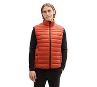 TOM TAILOR Gilet da uomo, 35156 - Baked Clay Orange, M